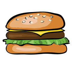 doodle hamburger