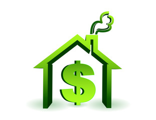 house with dollar sign