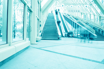 vanishing transparent hallway