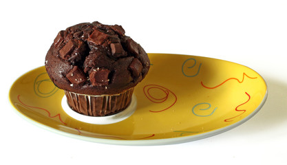 muffin su un piattino da te