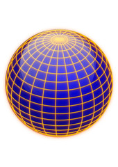 Kugel mit Gitternetz