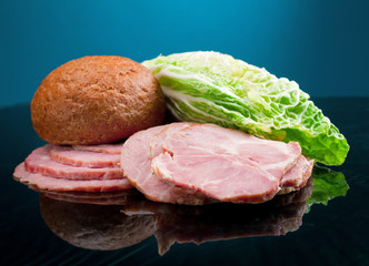 Beautiful sliced food arrangement