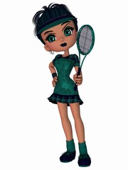 Cute Tennis Player