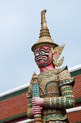 Fototapeta na wymiar thai ancient giant at temple