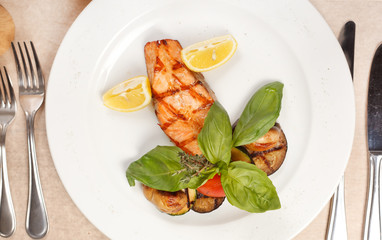 salmon steak