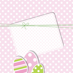 Easter card with copy space