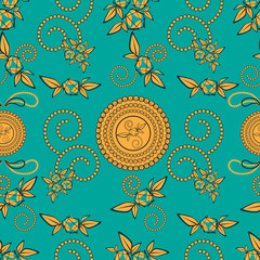 Paisley seamless pattern background