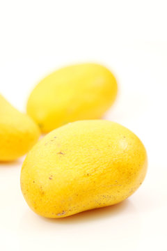 Mangoes isolated on white