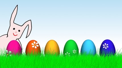 gut gelaunter Osterhase