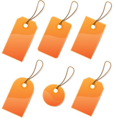 Preisschilder set - orange