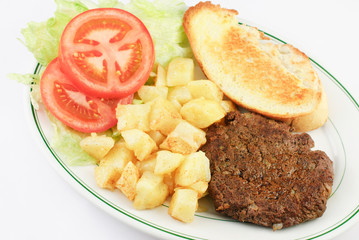 Hamburger Steak and Potatoes