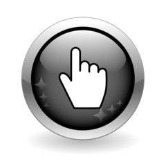 CLICK HERE Web Button (connection mouse cursor icon go ok)