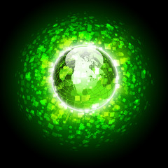 Abstract image of a social network