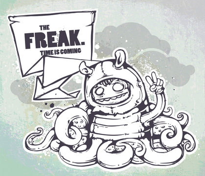 Hand drawn freak