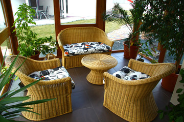 Sitting on the veranda