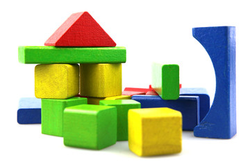 Wooden building blocks