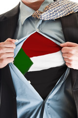 Sudan flag on shirt
