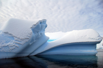 beautiful lines in an iceberg