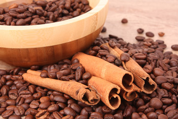 coffee  with cinnamon