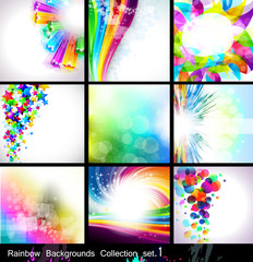 Rainbow Backgrounds Collection  - Set 1