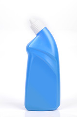 Detergent blue bottle