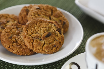 Cookie and capuccino