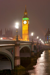 The Big Ben, the House of Parliament and the Westminster Bridge
