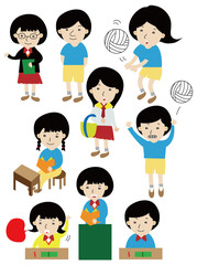 cartoon student icon