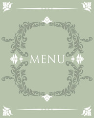 Menu cover design