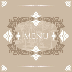 Menu cover design