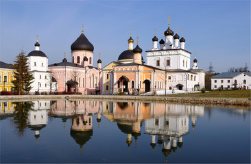 Reflection of the Monastery in the monastery pond