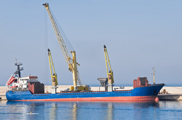 Mercantile ship.