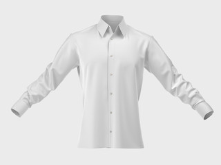 Men's silk shirt isolated on white. Cut Out. Clothing collection
