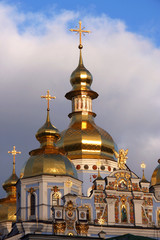Fototapeta na wymiar Michael's Golden Domed Monastery