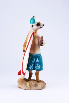 Posing Meerkat figureine