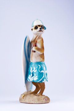 Posing Meerkat figureine