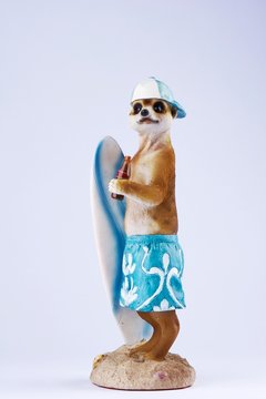 Posing Meerkat figureine