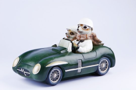 Posing Meerkat figurine