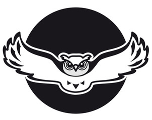 Owl black logo