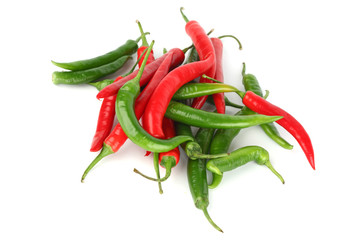 mixed chilli pile