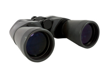 Binocular on white background