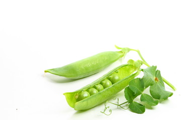 isolated peas