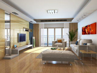rendering living room