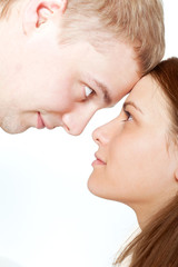 Just married face to face