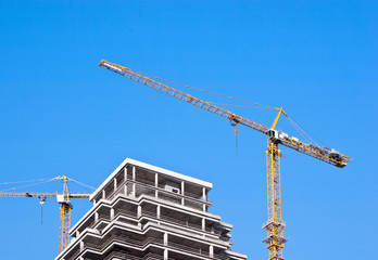 Naklejka premium High-rise construction