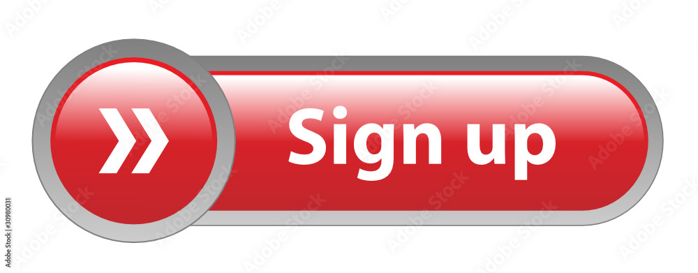 Aufkleber sign up web button (subscribe register new user account join now