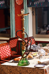 Hookah in the restaurant