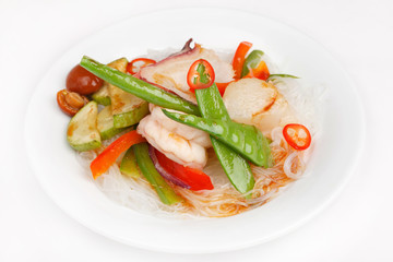 octopus with vegetables