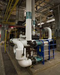 Heat exchanger on 2.5 megawatt generator