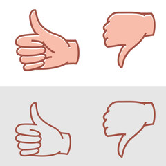 thumbs up or thumbs down